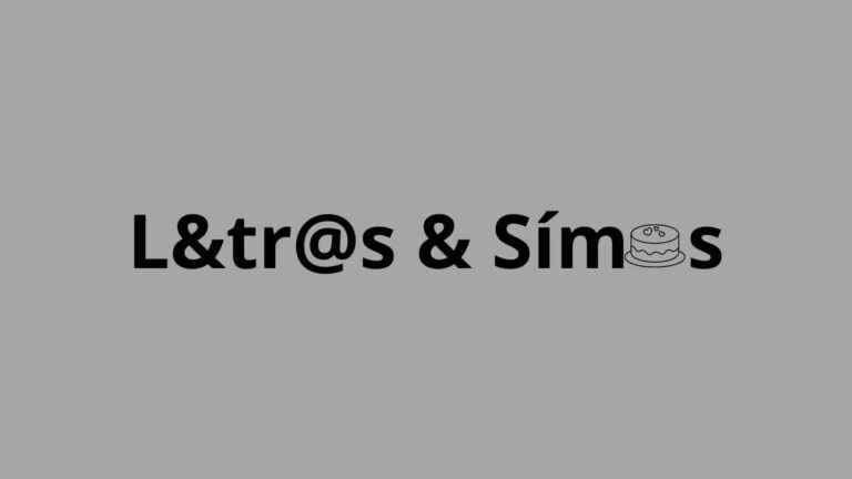 Letras e Símbolos